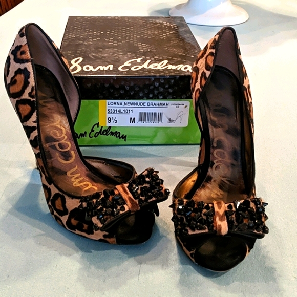 Sam Edelman Shoes - SAM EDELMAN calf hair heels